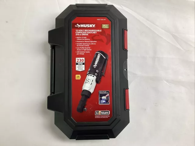 HUSKY H38CPRAT 3 8 Drive 12V Cordless Rechargeable Ratchet